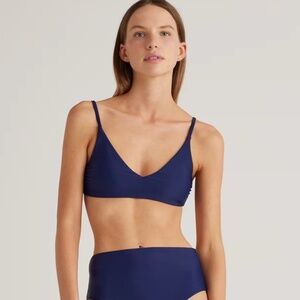 Quince Italian V-Neck Bikini Top